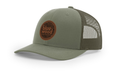 Leather Topo Patch Trucker Hat