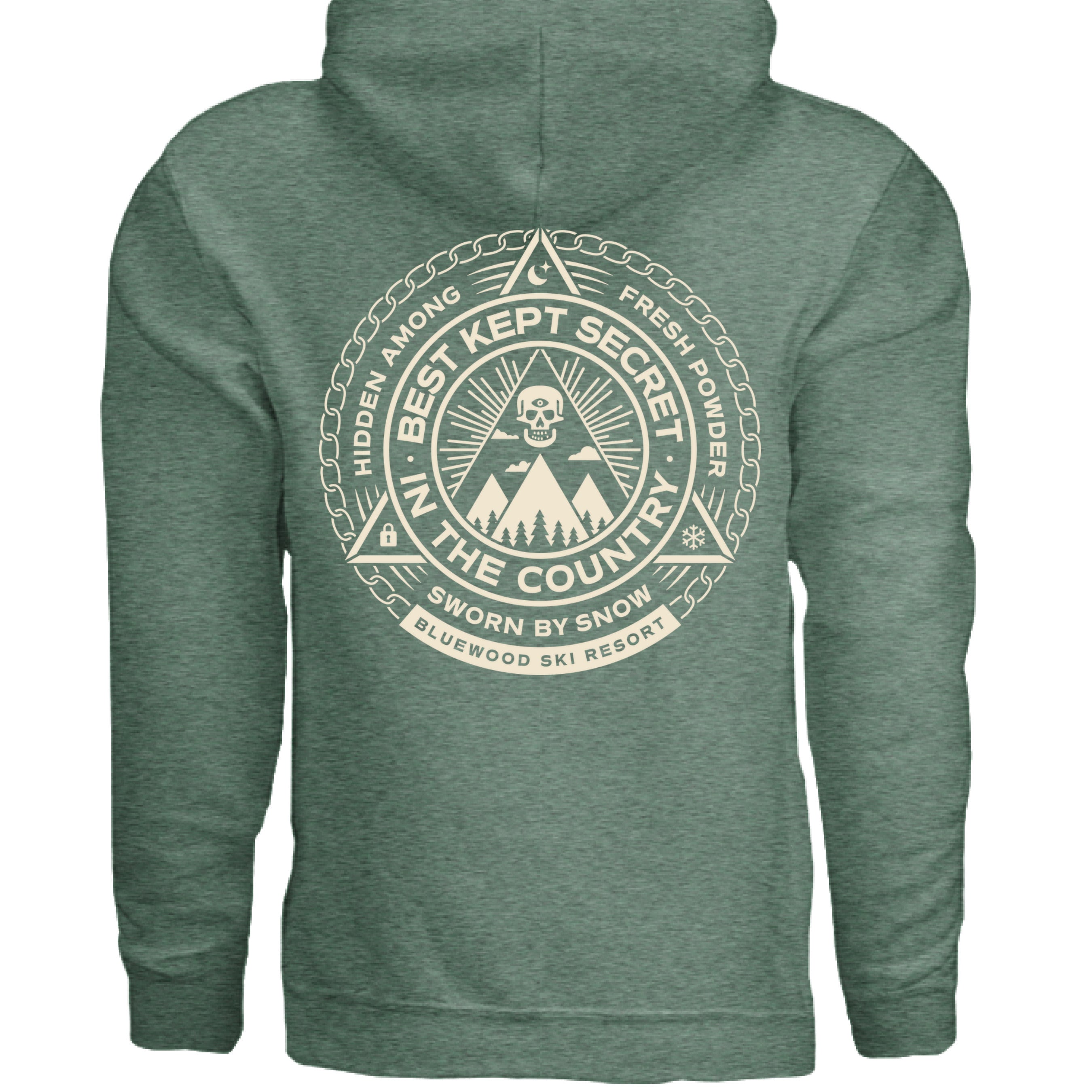 Heather Sport Dark Green - BACK